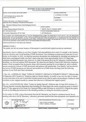 FDAzilla FDA 483 Centaur Pharmaceuticals, Ambernath | November 2022