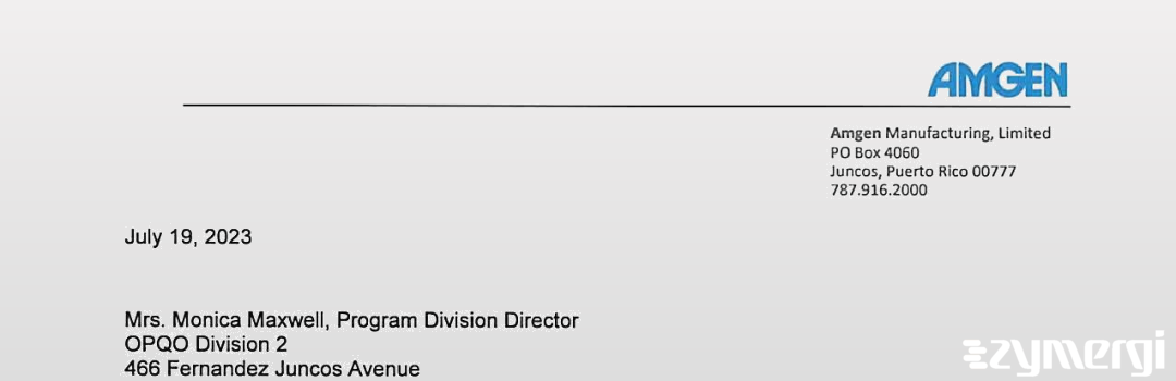 FDANews 483R Amgen Manufacturing Ltd Jul 5 2023 top