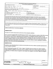 FDAzilla FDA 483 3D Medical Manufacturing, Riviera Beach | Aug 2014