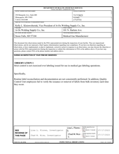 FDAzilla FDA 483 A-Ox Welding Supply, Sioux Falls | July 2023