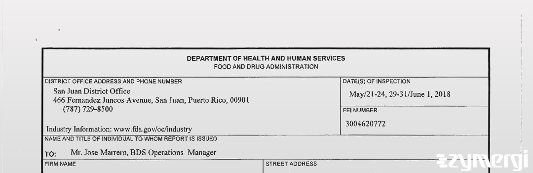 FDANews 483 Abbvie Biotechnology Ltd. Jun 1 2018 top