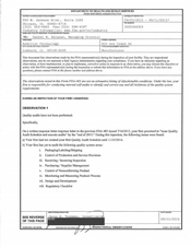 FDAzilla FDA 483 Addition Technology, Lombard | September 2015