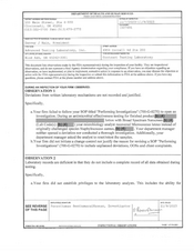 FDAzilla FDA 483 Advanced Testing Laboratory, Blue Ash | Nov 2023