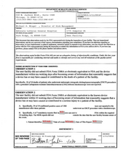 FDAzilla FDA 483 Advocate Lutheran General Hospital | Jan 2016