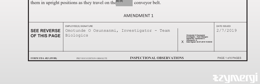 Omotunde O. Osunsanmi FDA Investigator 