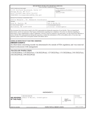 FDAzilla FDA 483 Alan W. Partin, MD, Baltimore | February 2022