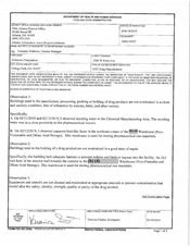 FDAzilla FDA 483 Alchemix, College Park | February 2019