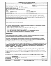 FDAzilla FDA 483 Alex C. Fergusson, Chambersburg | September 2015