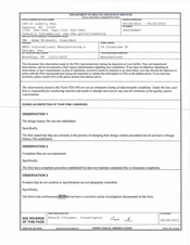 FDAzilla FDA 483 AMCO International Manufacturing & Design | Jun 2015