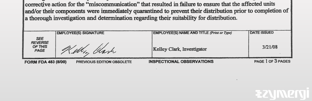 Kelley L. Clark FDA Investigator