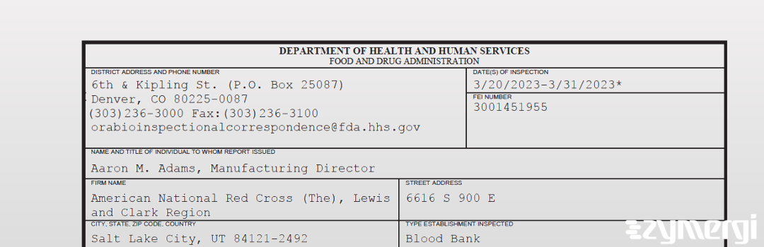 FDANews 483 American National Red Cross (The), Lewis and Clark Region Mar 31 2023 top