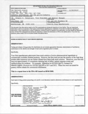 FDAzilla FDA 483 Ameridose, Westborough | November 2012
