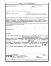 FDAzilla FDA 483 Aurobindo Pharma, Mahabubnagar District | May 2018