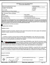 FDAzilla FDA 483 BASF, Washington | December 2014