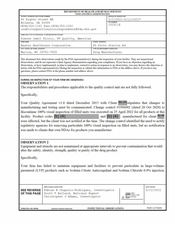 FDAzilla FDA 483 Baxter Healthcare, Marion | May 2022