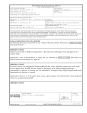 FDAzilla FDA 483 Benjamin S. Gonzalez, MD, Silver Spring | Feb 2021
