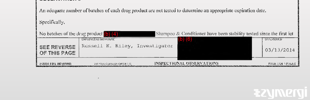 Russell K. Riley FDA Investigator