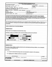 FDAzilla FDA 483 Camtec, Church Creek | May 2014