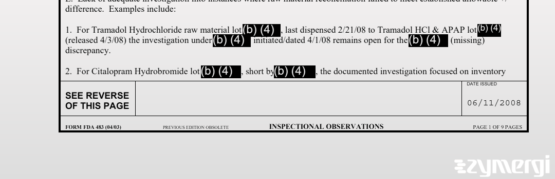 Regina T. Brown FDA Investigator Rebecca E. Dombrowski FDA Investigator Tracey L. Siebesma FDA Investigator Patsy J. Domingo FDA Investigator Caroline H. Le FDA Investigator Andrea F. White FDA Investigator 