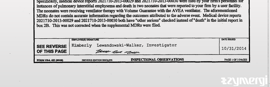 Kimberly Lewandowski-Walker FDA Investigator 