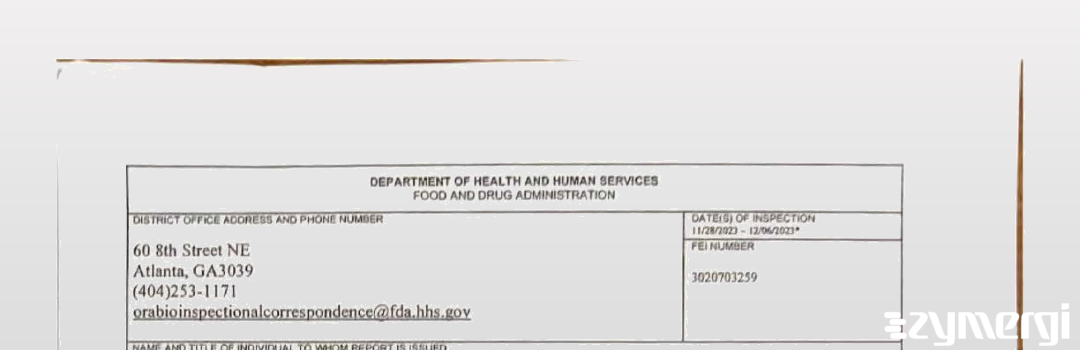 FDANews 483 Carsgen Therapeutics Corporation Dec 6 2023 top