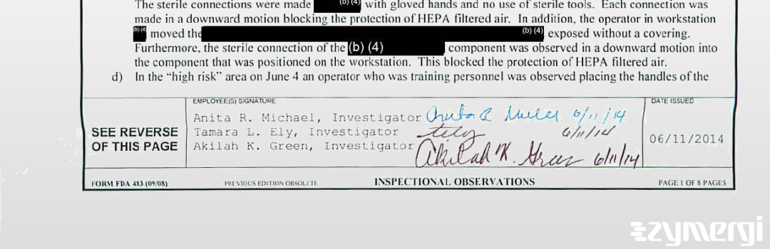 Anita R. Michael FDA Investigator 