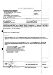 FDA 483 Chan Yat Hing Medicine Factory | Jul 2015