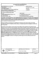FDAzilla FDA 483 Chunghwa Chemical Synthesis & Biotech | Nov 2018