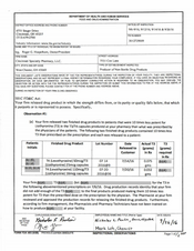 FDAzilla FDA 483 Cincinnati Specialty Pharmacy, West Chester | 2016