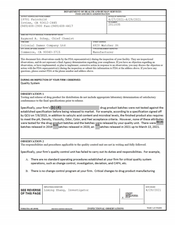 FDAzilla FDA 483 Colonial Dames, Commerce | April 2021