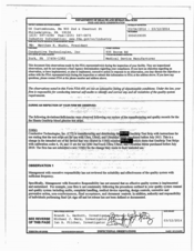 FDAzilla FDA 483 Conductive Technologies, York | March 2014