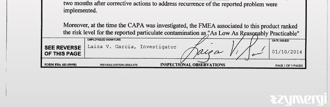 Laiza V. Garcia FDA Investigator 