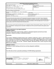 FDAzilla FDA 483 CROSSROADS EXTREMITY SYSTEMS, Memphis | August 2022