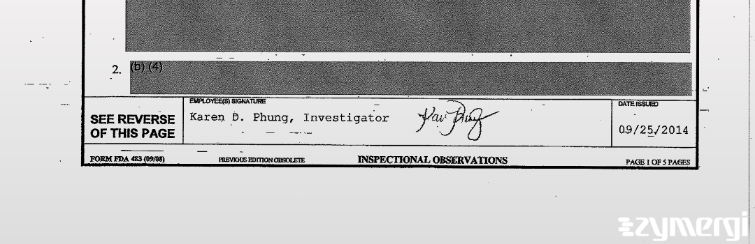 Karen D. Phung FDA Investigator 