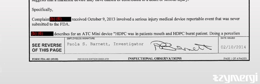 Paola S. Barnett FDA Investigator