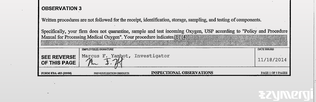 Marcus F. Yambot FDA Investigator 