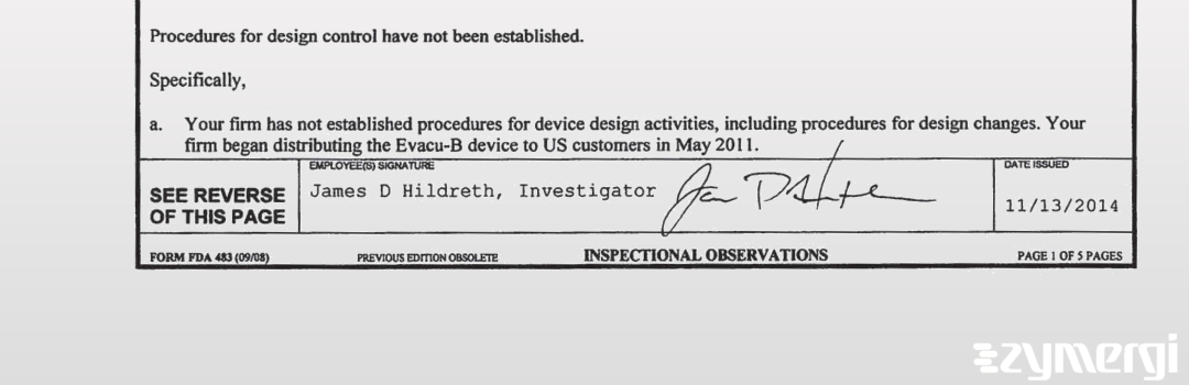 Eric C. Fox FDA Investigator