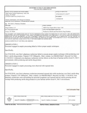 FDAzilla FDA 483 Drug Crafters, Frisco | July 2018