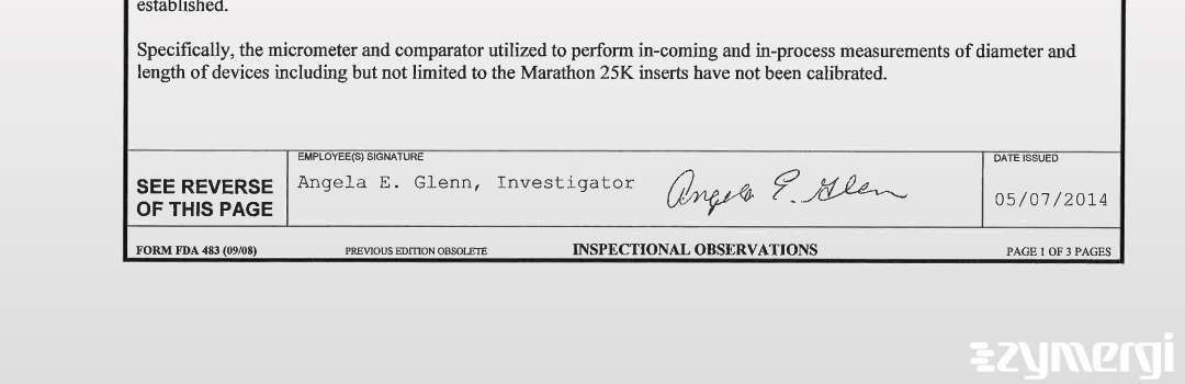 Angela E. Glenn FDA Investigator 
