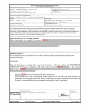 FDAzilla FDA 483 Fan Z. Caprio, M.D, Chicago | June 2019