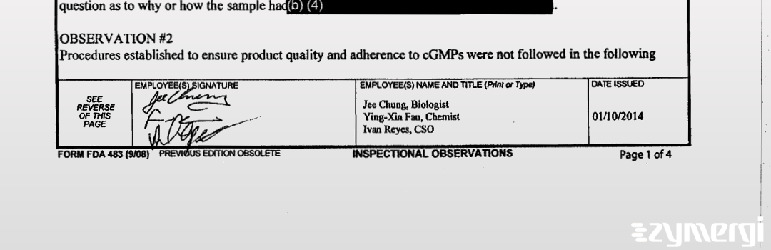 Ivan E. Reyes FDA Investigator 