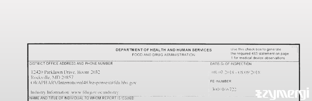 FDANews 483 Hangzhou SunKing Nonwovens Co., Ltd. Aug 9 2018 top