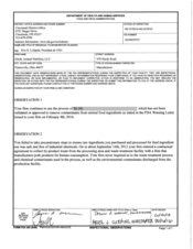 FDAzilla FDA 483 Hardy Animal Nutrition, Painesville | June 2016