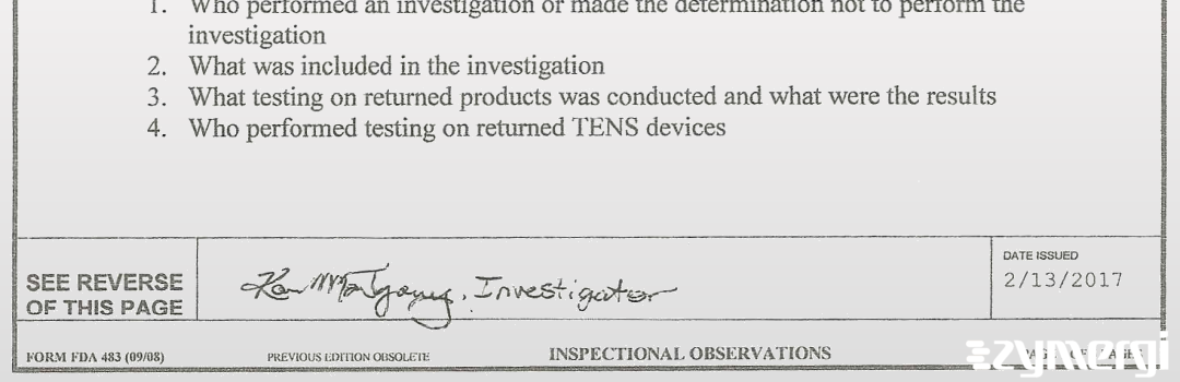 Karen M. Montgomery FDA Investigator 