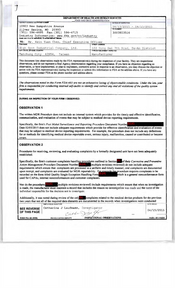 FDAzilla FDA 483 High Spot Industrial, Taichung City | April 2015