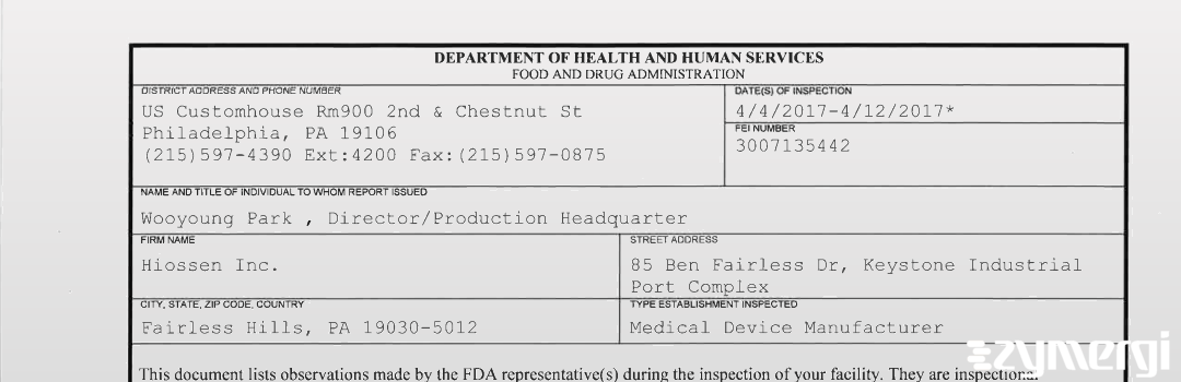 FDANews 483 Hiossen Inc. Apr 12 2017 top
