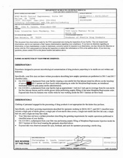 FDAzilla FDA 483 Home Intensive Care Pharmacy, San Antonio | Mar 2013