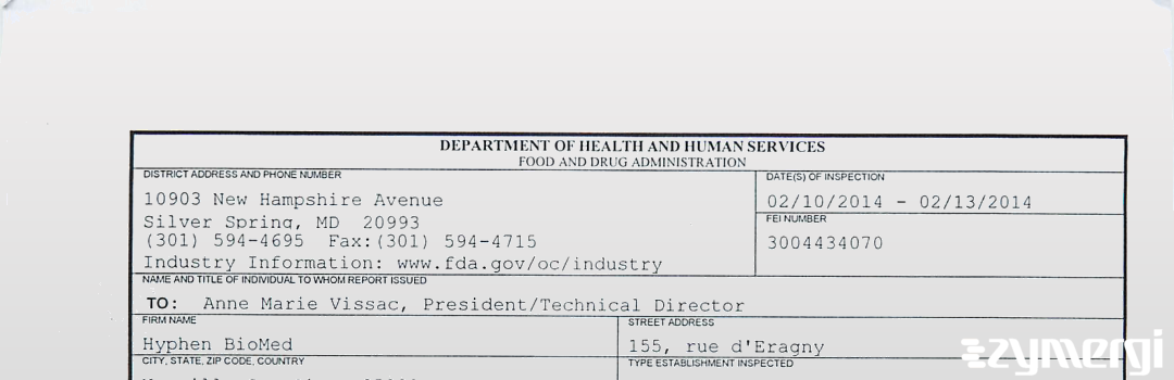 FDANews 483 Hyphen BioMed Feb 13 2014 top