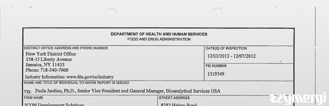 FDANews 483 ICON Development Solutions, LLC. Dec 7 2012 top