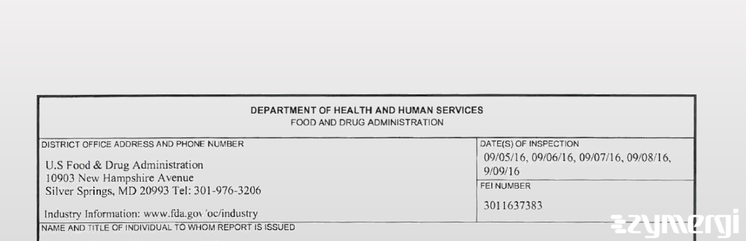 FDANews 483 ILDONG PHARMACEUTICAL Co., Ltd. Sep 9 2016 top